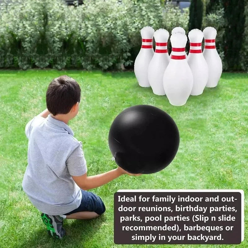 Giant Inflatable Bowling Set – Outdoor Family Yard Game Inflatable Yard Game PLUSH