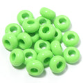 50pcs Multicolor Big Hole Acrylic Abacus Spacer Beads – DIY Acrylic Spacer Beads PLUSH light green