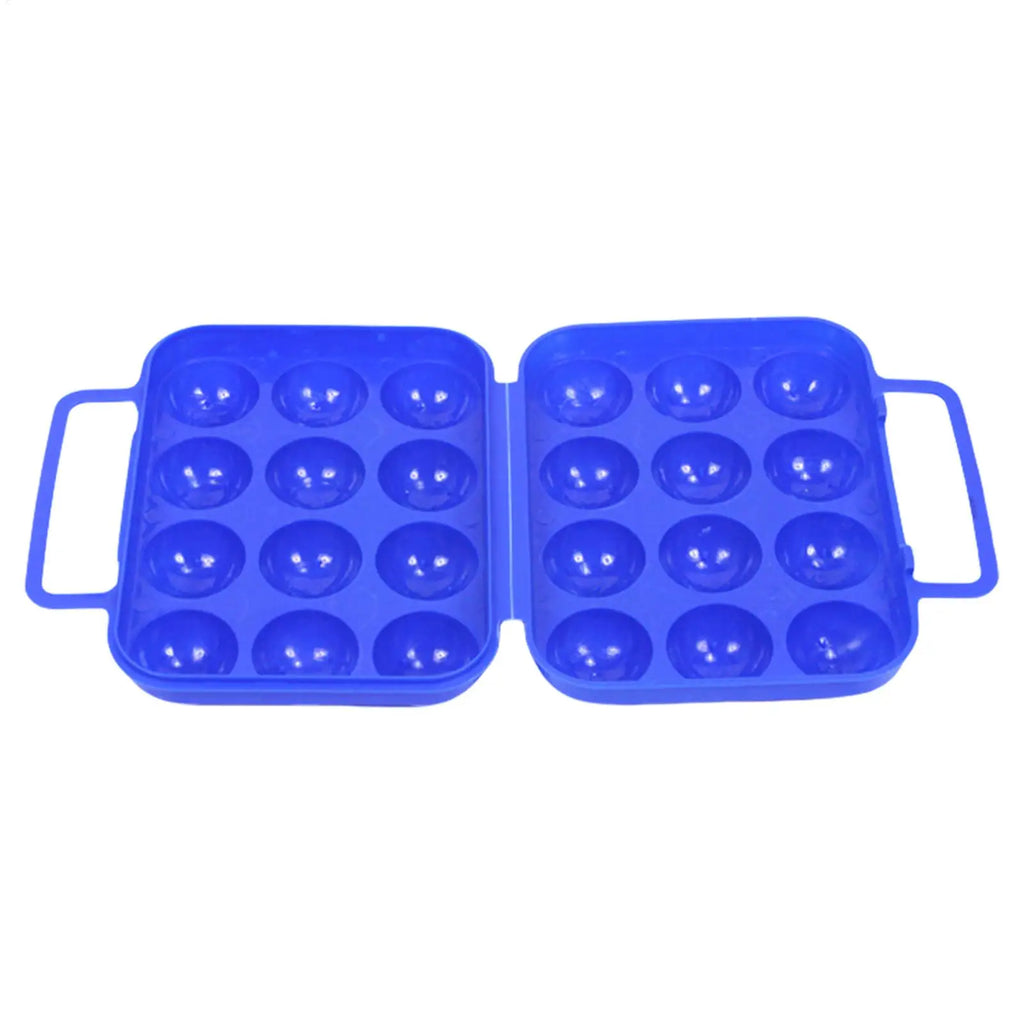 Camping Egg Holder Case – 2/4/6/12 Grid Portable Storage Box Egg Storage Container PLUSH