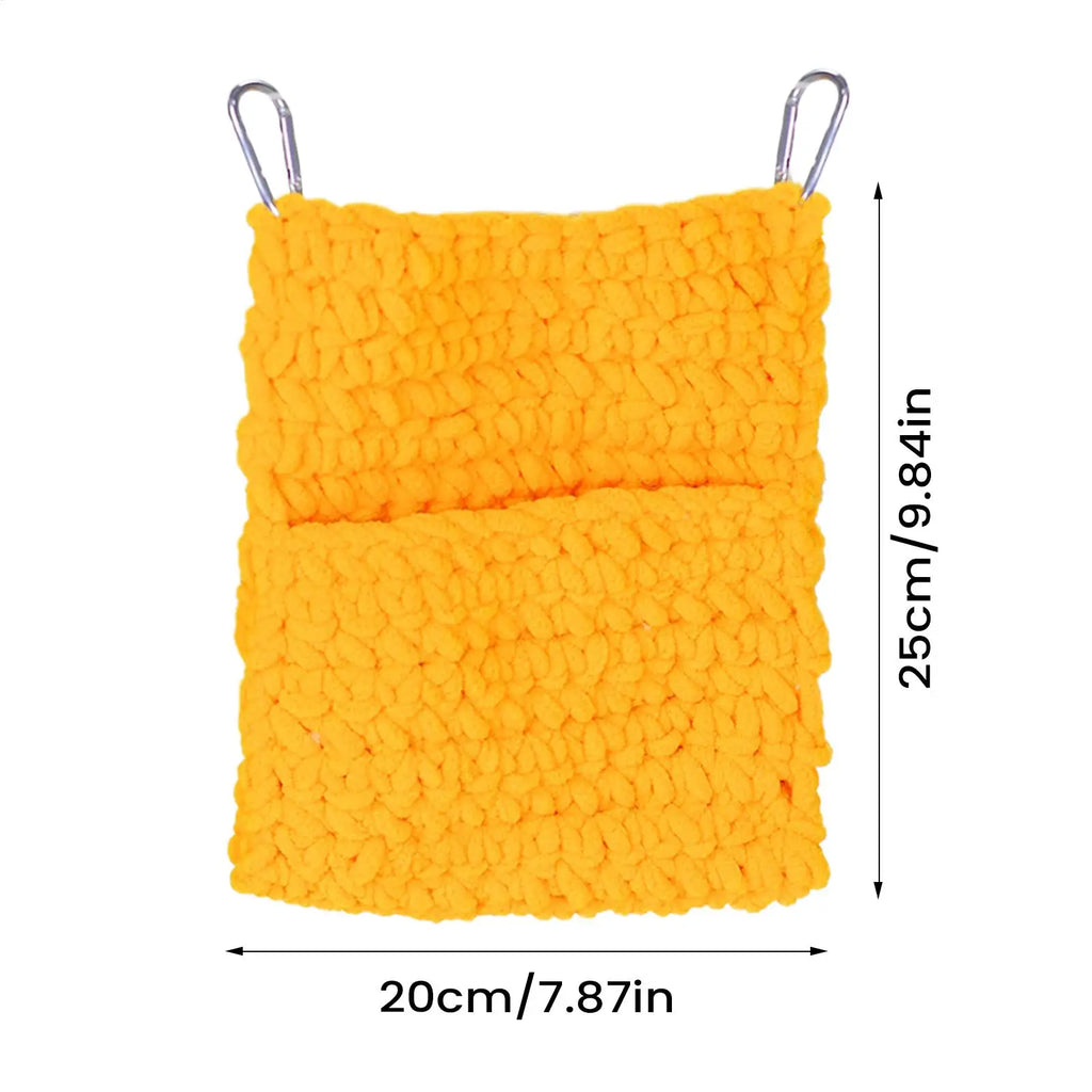 Sugar Glider Sleep Pouch – Soft Plush Hammock Nest for Pets Small Pet Hammock PLUSH