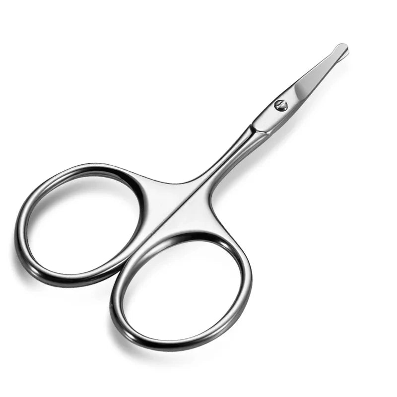 Rounded Tip Grooming Scissors – Eyebrow, Nose & Beard Trim Grooming Scissors PLUSH Round Tip