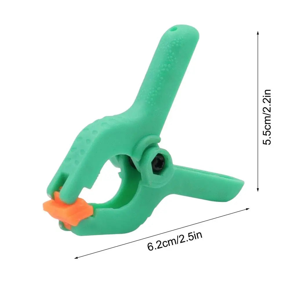 5-Pack Backdrop Spring Clamps – Universal Plastic Clips Spring Backdrop Clamps PLUSH Green 5Pcs