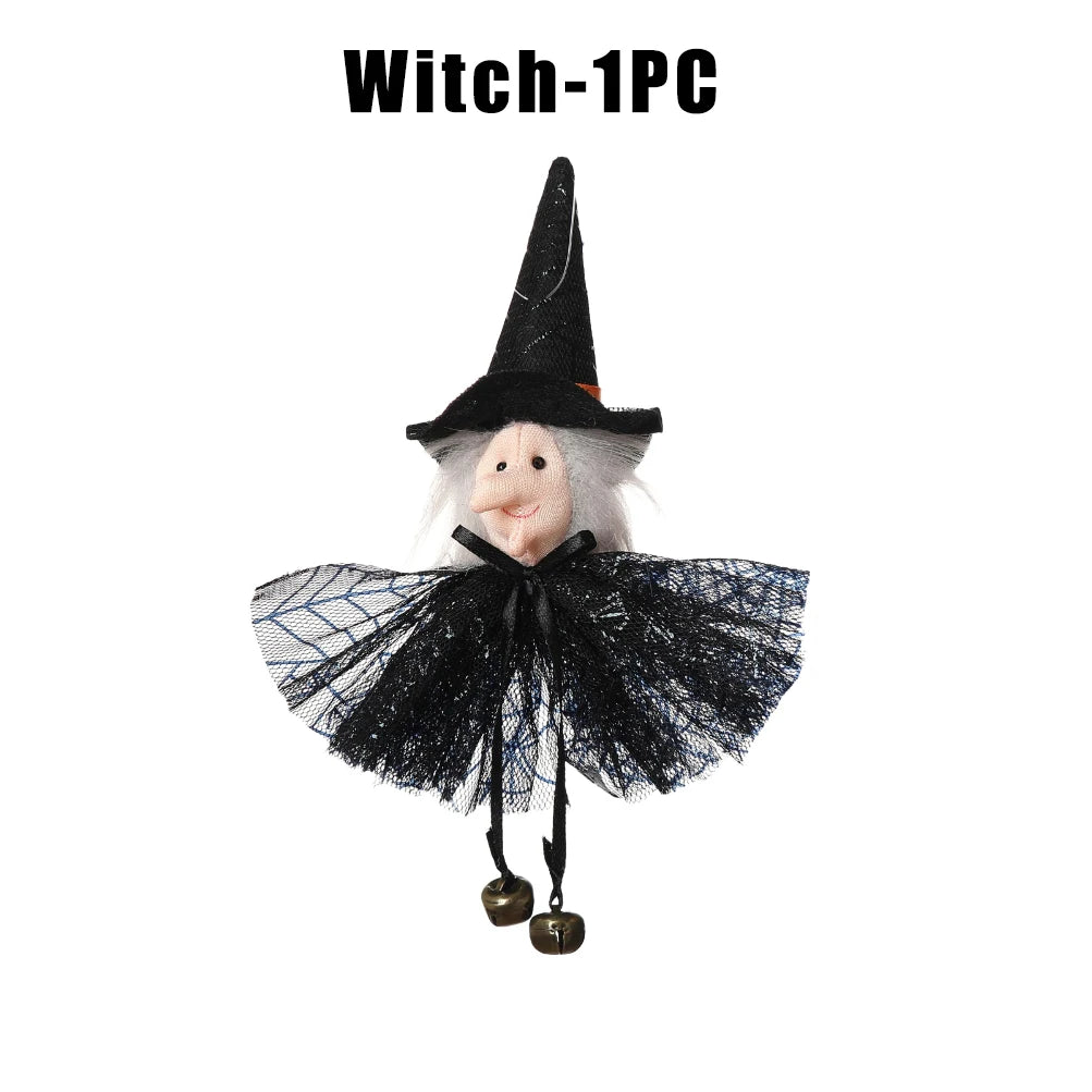 Halloween Hanging Ghost Pumpkin Witch Decoration Kit Halloween Hanging Decor PLUSH Witch 1PC