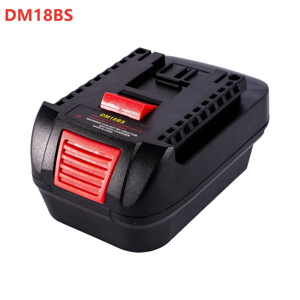 DM18BS Battery Adapter: DeWalt/Milwaukee 20V to Bosch 18V Battery Converter Adapter PLUSH