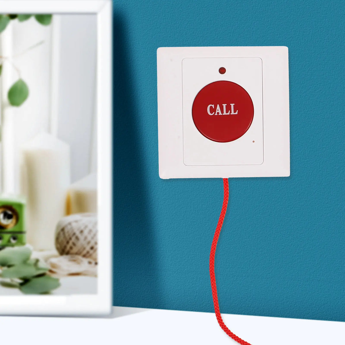 Wall Mount Emergency Call Button Rope Trigger – Senior Alert Emergency Alert Button PLUSH