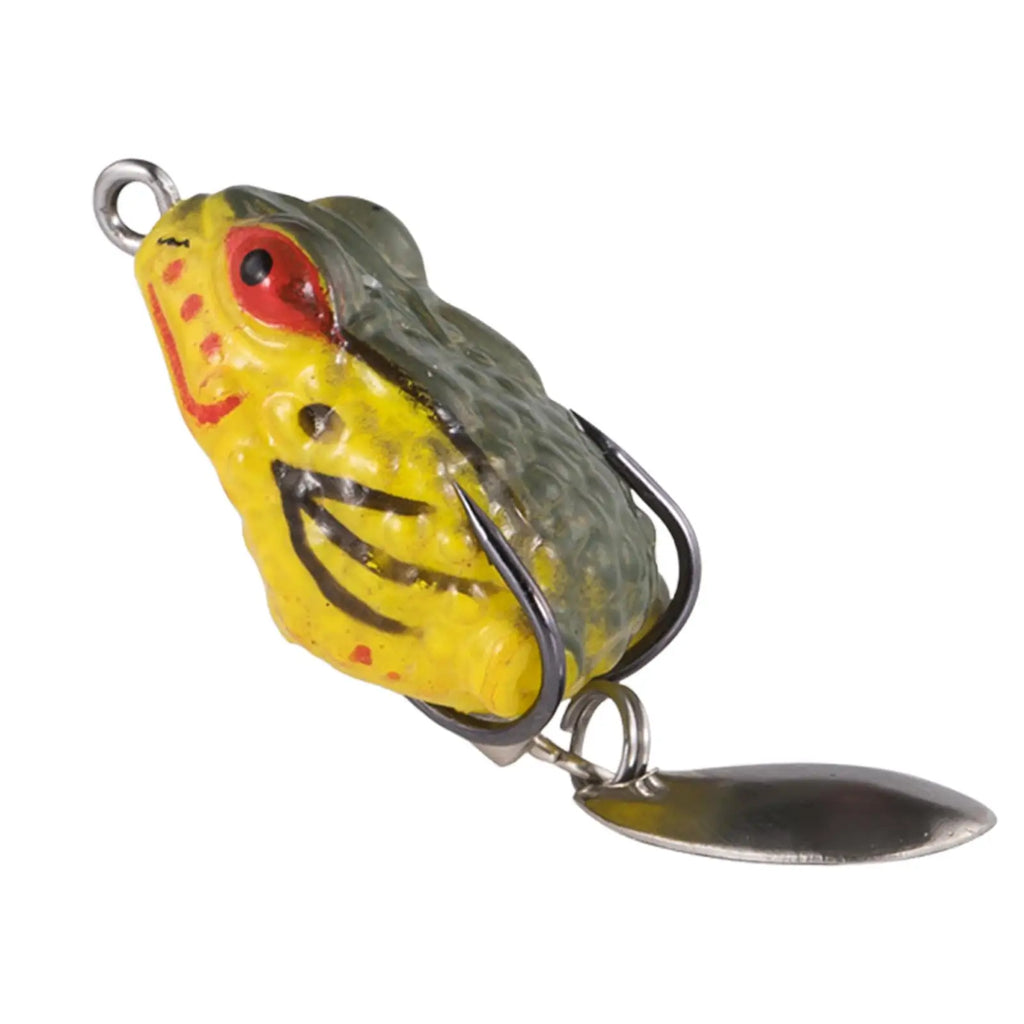 Frog Topwater Fishing Lure – Silicone Swimbait Bass Pike 2-Pack Topwater Fishing Lure PLUSH