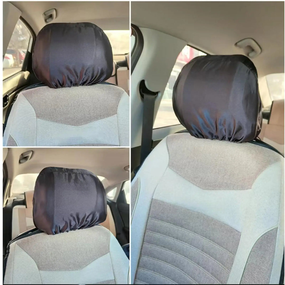 Universal Car Headrest Cover – Ice Silk Cooling Protector Car Headrest Cover PLUSH