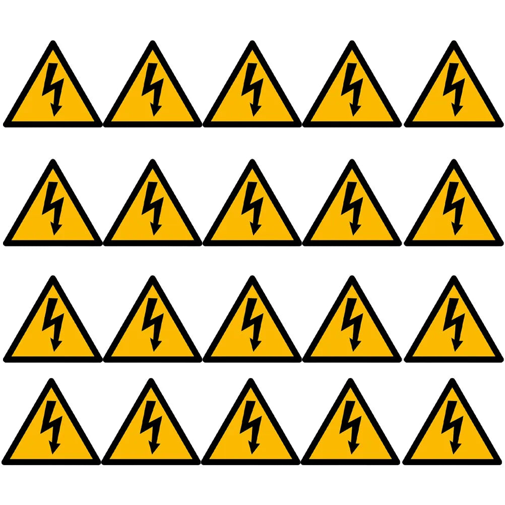 High Voltage Warning Stickers 20 Sheets – Electrical Safety Labels Safety Warning Labels PLUSH