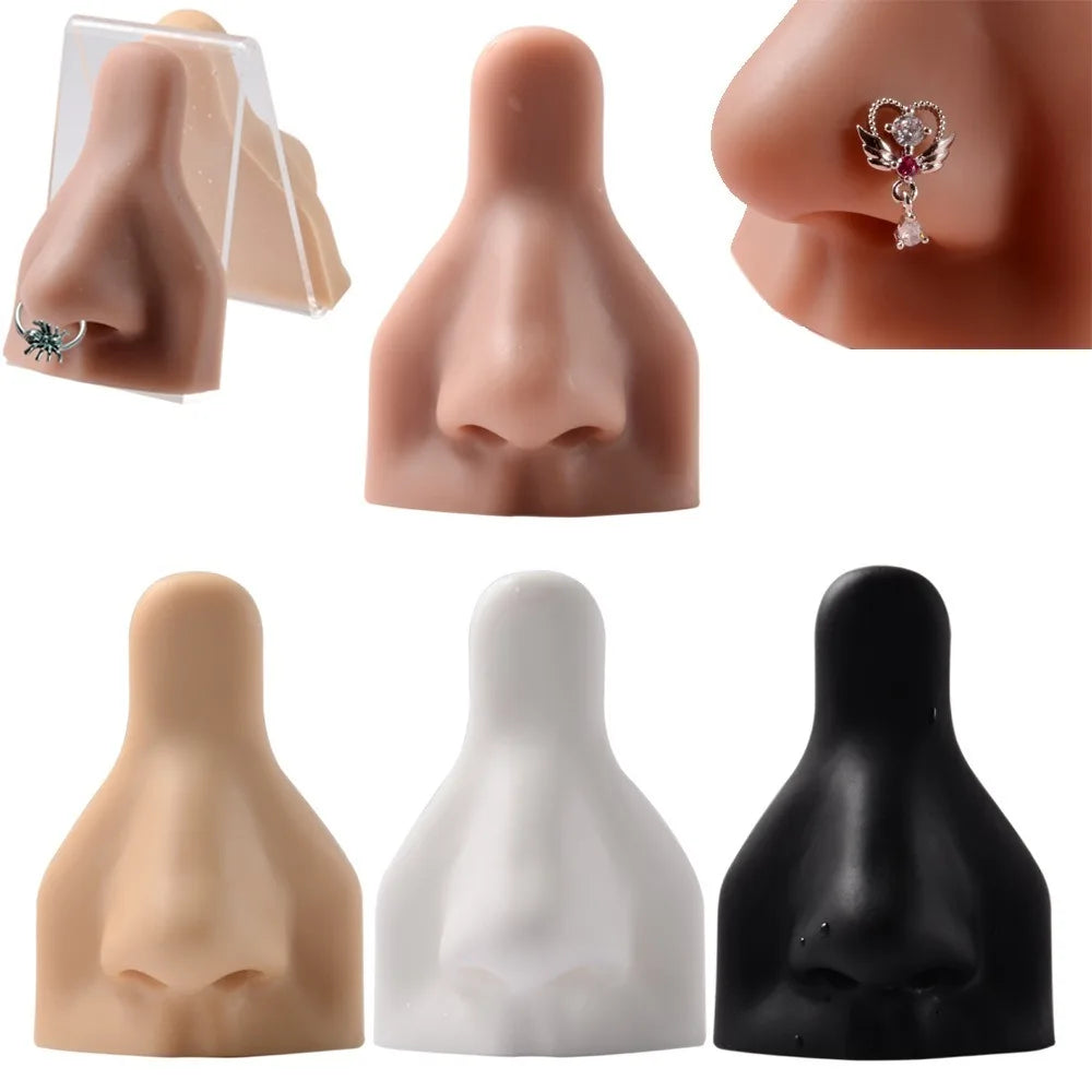 Silicone Nose Model Display Stand for Nose Studs & Jewelry Jewelry Display Stand PLUSH