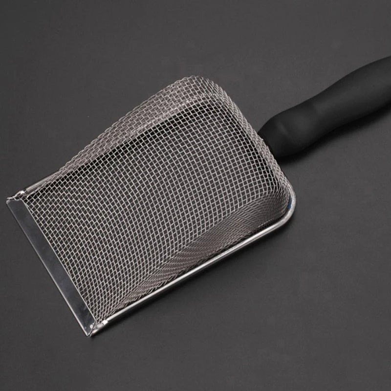 Stainless Steel Reptile & Cat Litter Mesh Scoop Shovel Reptile Litter Scoop PLUSH