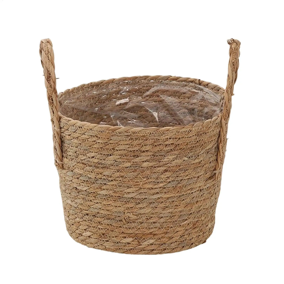 Wicker Rattan Planter Basket | Natural Straw Flower Pot Wicker Planter Basket PLUSH