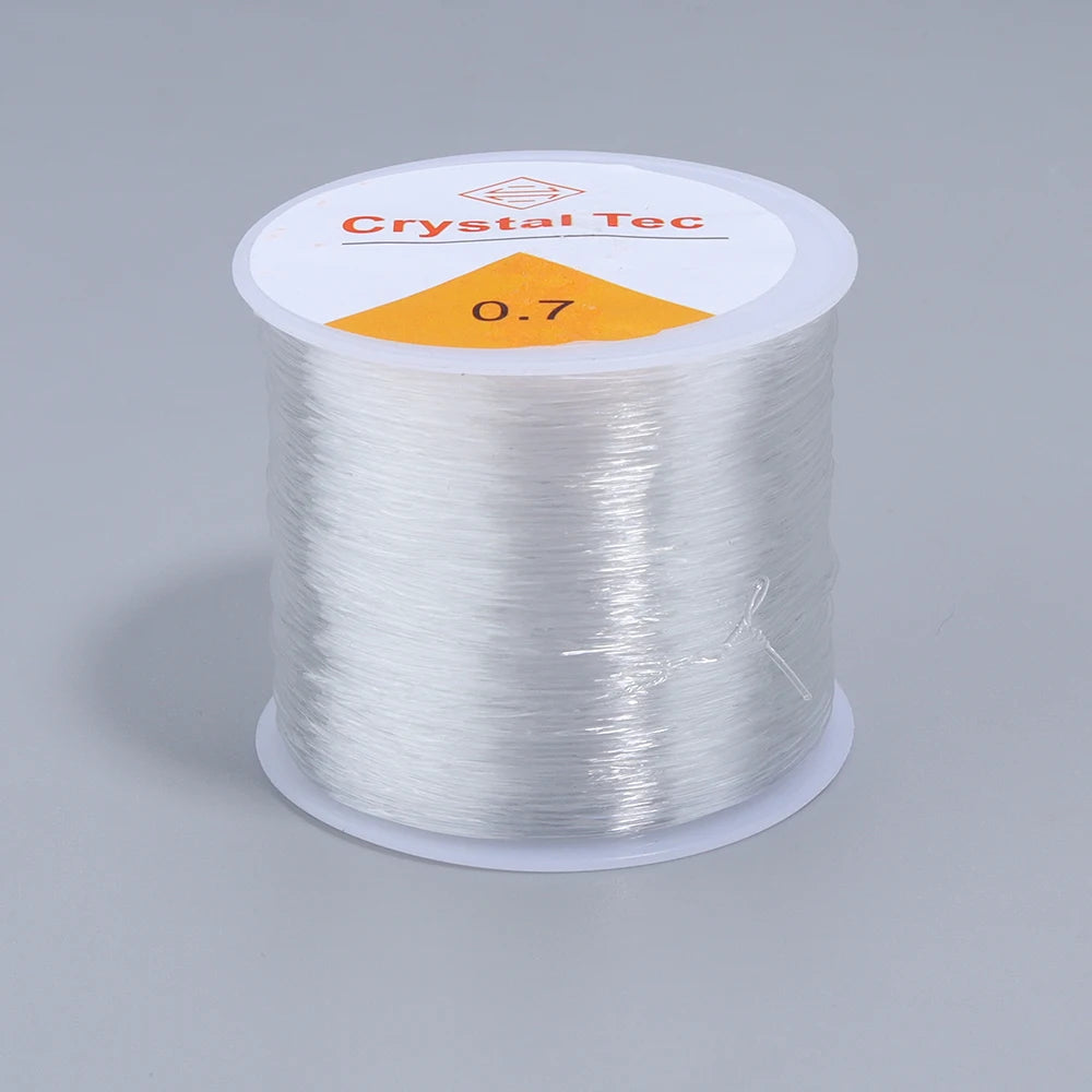 Elastic Crystal Beading Cord 0.4–1mm | DIY Jewelry Making Beading Cord PLUSH 0.7mm x 50m