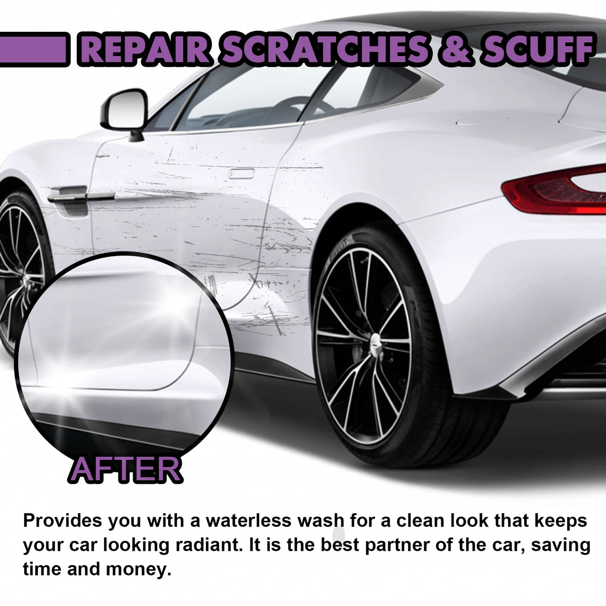 RayHong 3-in-1 Ceramic Coating Spray | Nano Car Paint Protection Ceramic Coating Spray PLUSH