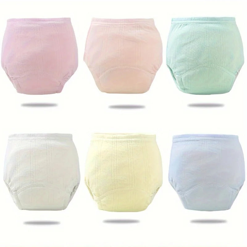 3-Pack Cotton Training Pants – Washable Cloth Diapers 0–3 Yrs Training Pants PLUSH
