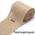 Rustic Jute Burlap Ribbon Natural Linen Webbing – DIY Crafts Craft Ribbon PLUSH 80mm