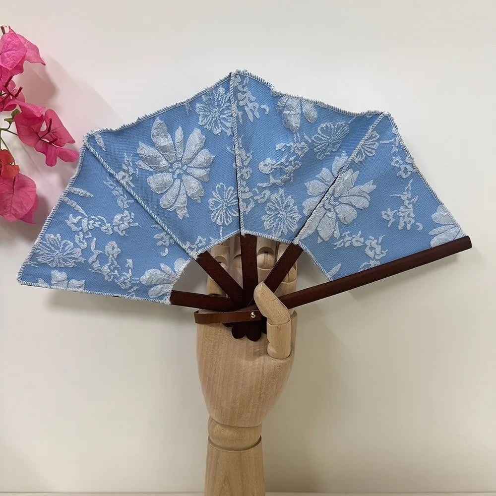 Handmade Embroidered Spanish Folding Fan – Vintage Portable Fan Folding Hand Fan PLUSH