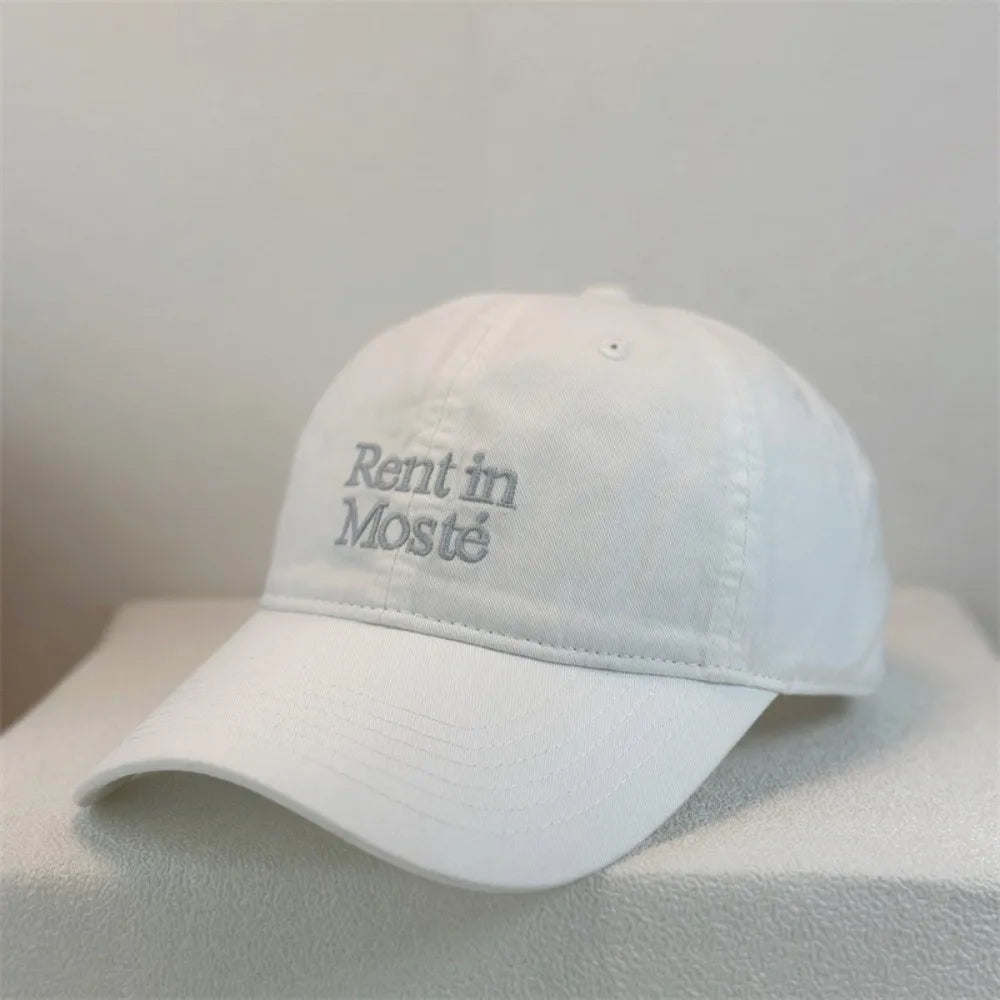 Retro Embroidered Baseball Cap – Unisex Adjustable Low Profile Embroidered Baseball Cap PLUSH White