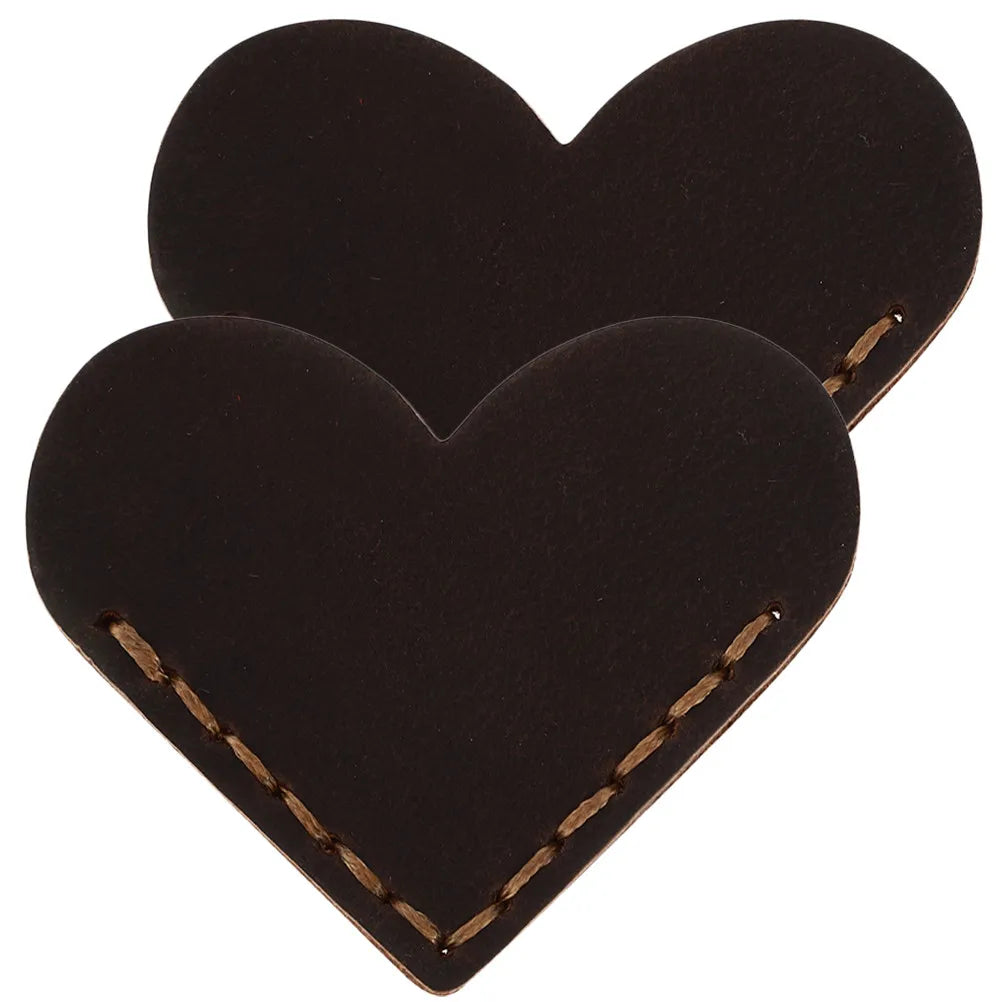 2Pcs Heart-Shaped Corner Bookmarks – Vintage Retro Page Covers Corner Bookmark PLUSH