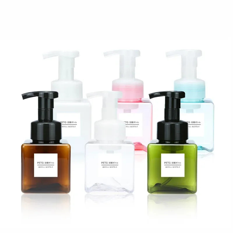 250ml Foam Pump Dispenser Bottle – Refillable Soap Container Foam Soap Dispenser PLUSH