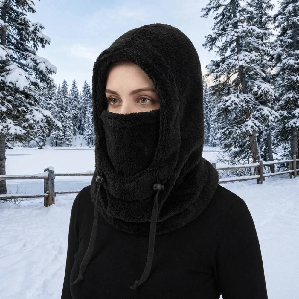 Women's Knit Balaclava Ski Mask – Windproof Winter Hood Cap Balaclava Winter Hat PLUSH