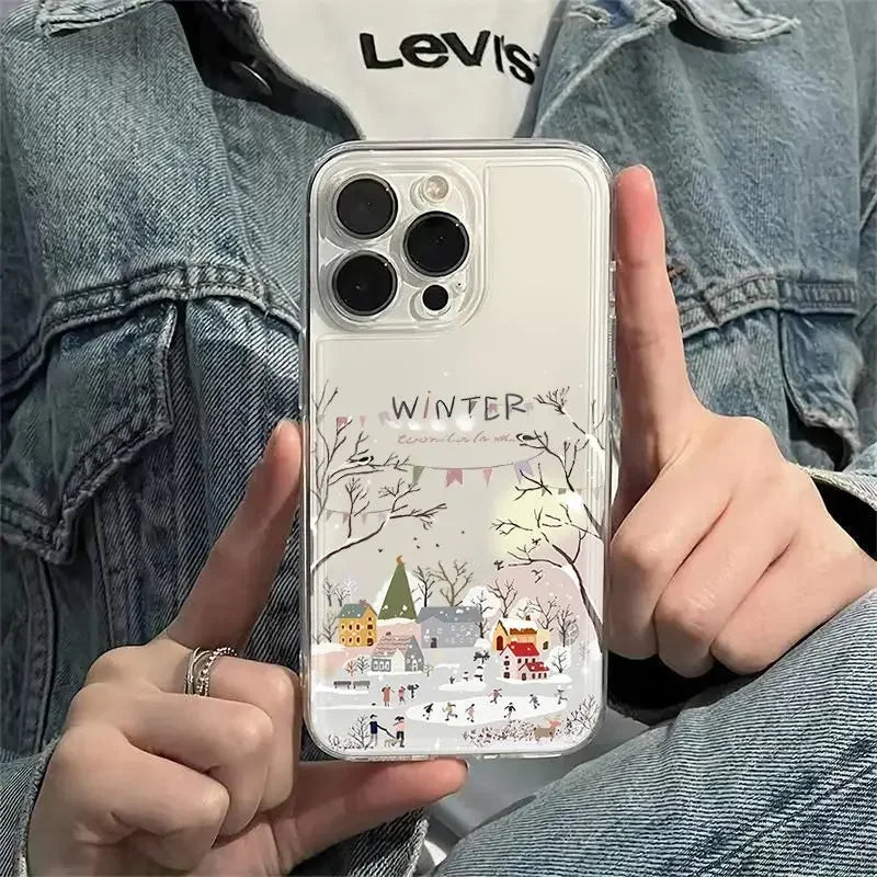 Christmas Winter Snow Samsung Galaxy Case S22 S23 S24 S25 Phone Case PLUSH