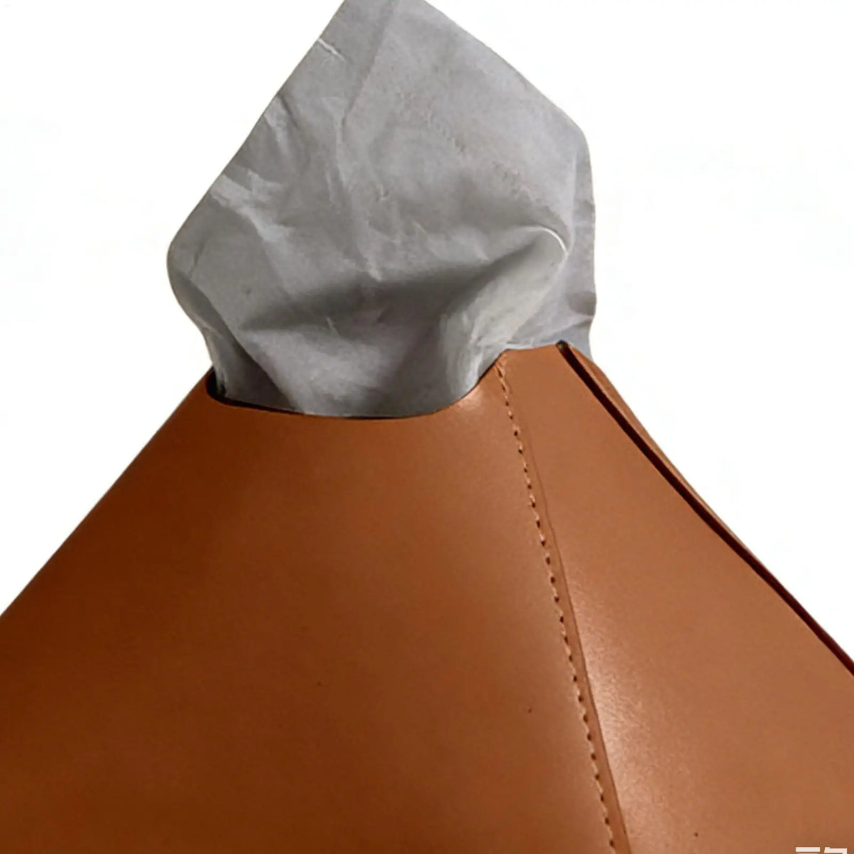 PU Leather Tissue Box Cover | Desktop Paper Towel Dispenser Tissue Box Holder PLUSH