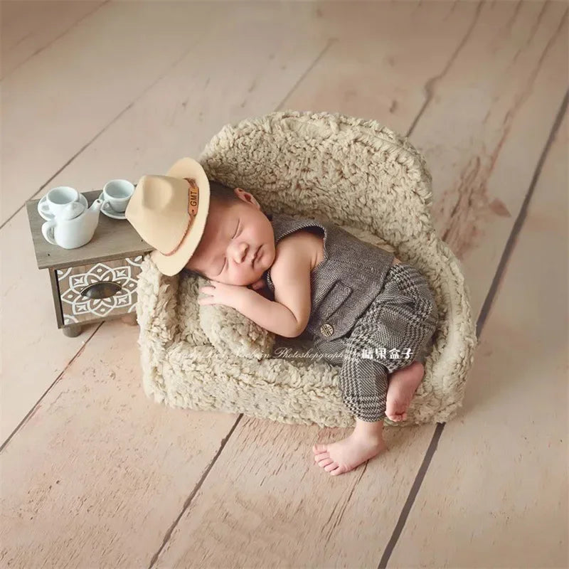 Mini Sofa Newborn Photography Prop – Baby Posing Chair Set Baby Photography Prop PLUSH