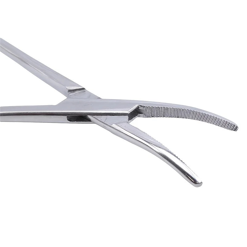 12.5cm Stainless Steel Locking Forceps – Straight & Curved Locking Forceps Pliers PLUSH