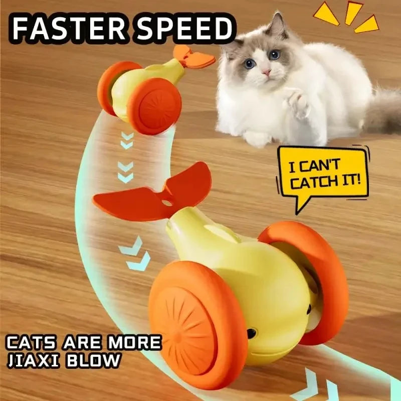 Interactive Smart Cat Toy – Auto Obstacle-Avoiding Mouse Car Interactive Cat Toy PLUSH