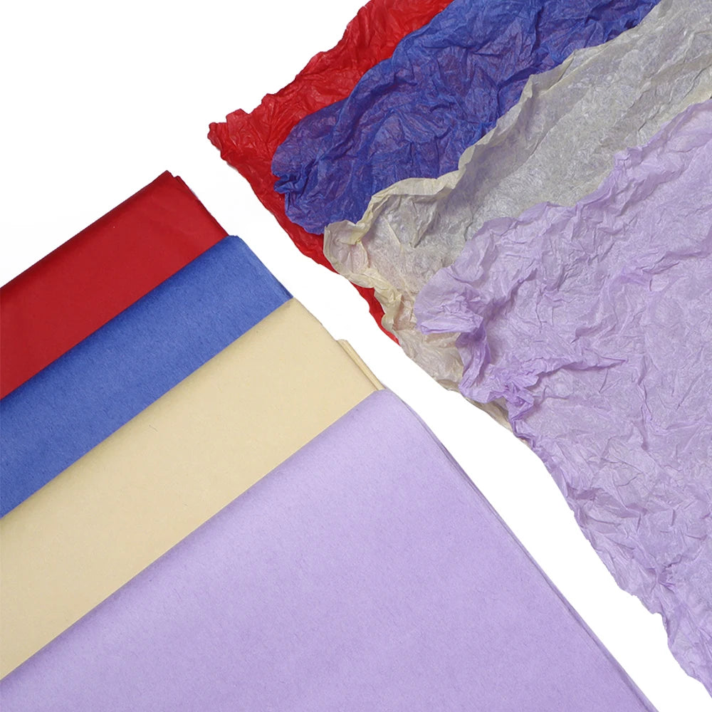 20pcs Colorful Tissue Paper Flower Wrapping & Bouquet Lining Craft Wrapping Paper PLUSH