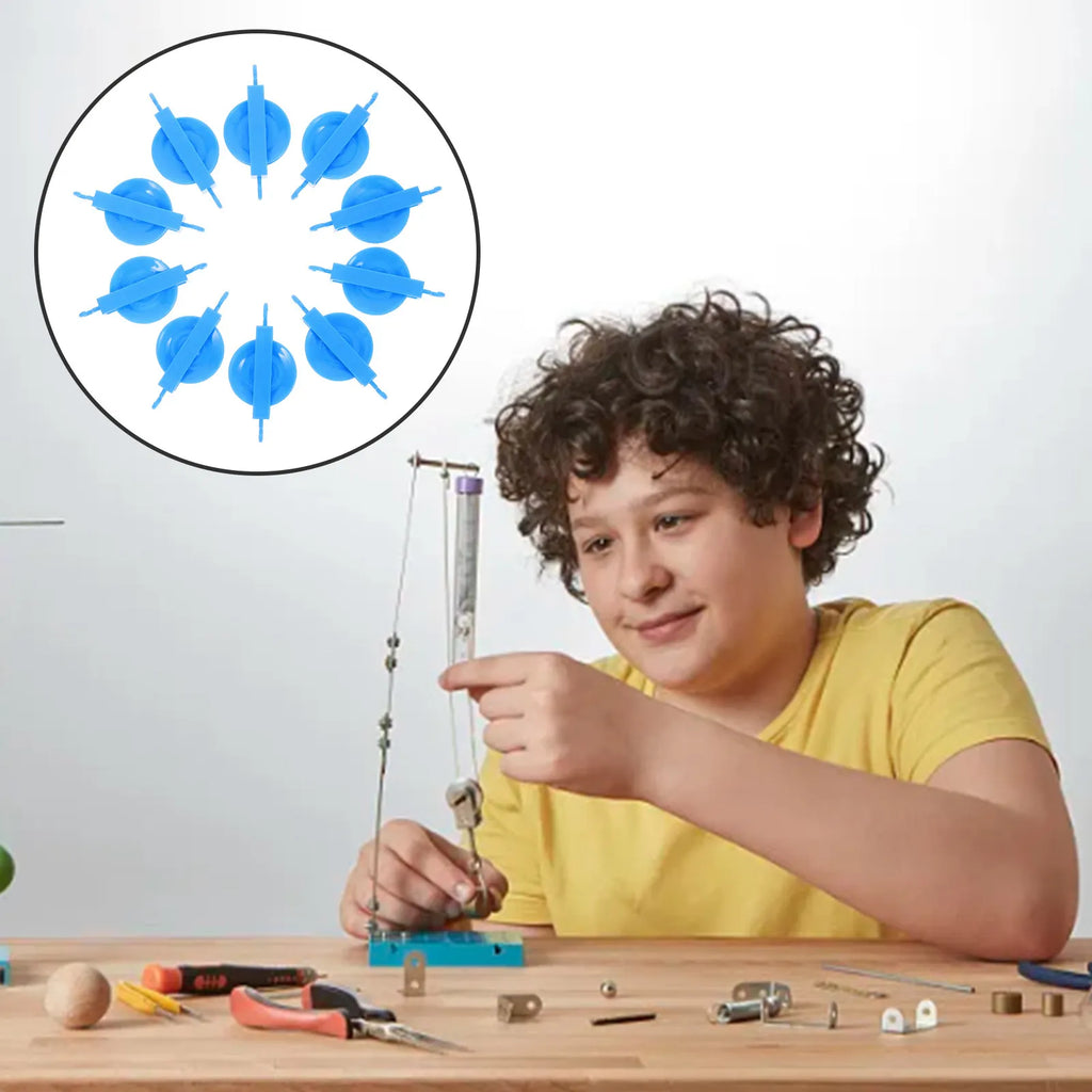 10pcs Single Pulley Block Set – Physics Mechanics Teaching Kit Physics Teaching Kit PLUSH