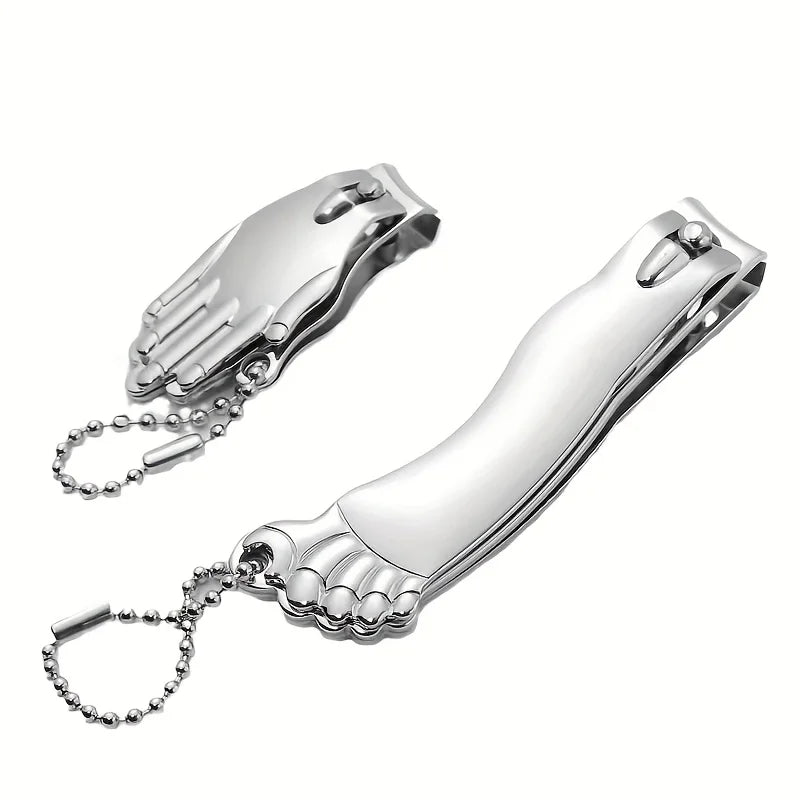 Ouriner 2pcs Fun Nail Clipper Set with Keychain | Travel Ready Nail Clipper Set PLUSH