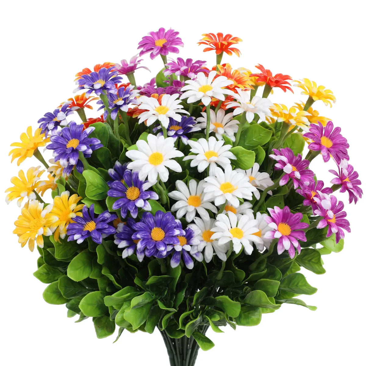UV Resistant Outdoor Fake Daisy Flowers – Farmhouse Decor Artificial Fake Flowers PLUSH