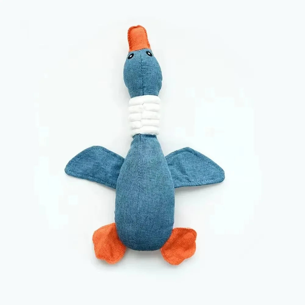 Dog Plush Squeak Toy – Duck & Goose Chew Toy for All Dogs Dog Plush Toy PLUSH Blue Wild Goose