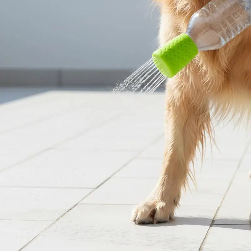 Portable Silicone Pet Bathing Shower Head – Bottle Cap Sprinkler Pet Shower Attachment PLUSH