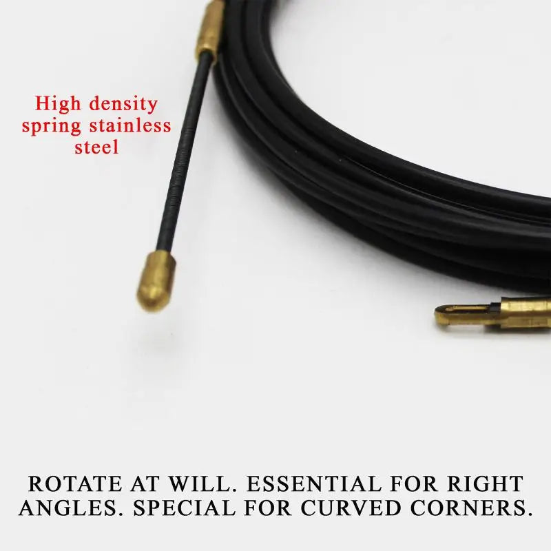 Nylon Cable Puller Spring Tape 5–30M | Flexible Wire Lead Tool Cable Puller Fish Tape PLUSH