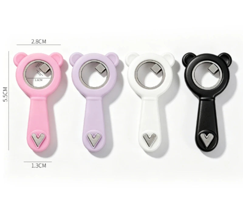 Cat Eye Nail Magnet Ring Tool with Handle | DIY Manicure Nail Art Magnet Tool PLUSH Random 1Pc Bear