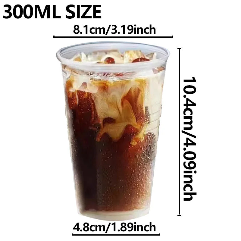 Clear Disposable Plastic Cups 130/200/300ml – 50 or 100 Pack Disposable Cups PLUSH 300ML 50PCS