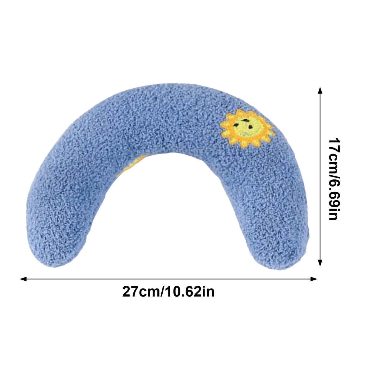 Bone Plush Pillow Chew Toy for Puppies, Kittens & Dogs Plush Pet Toy PLUSH Blue