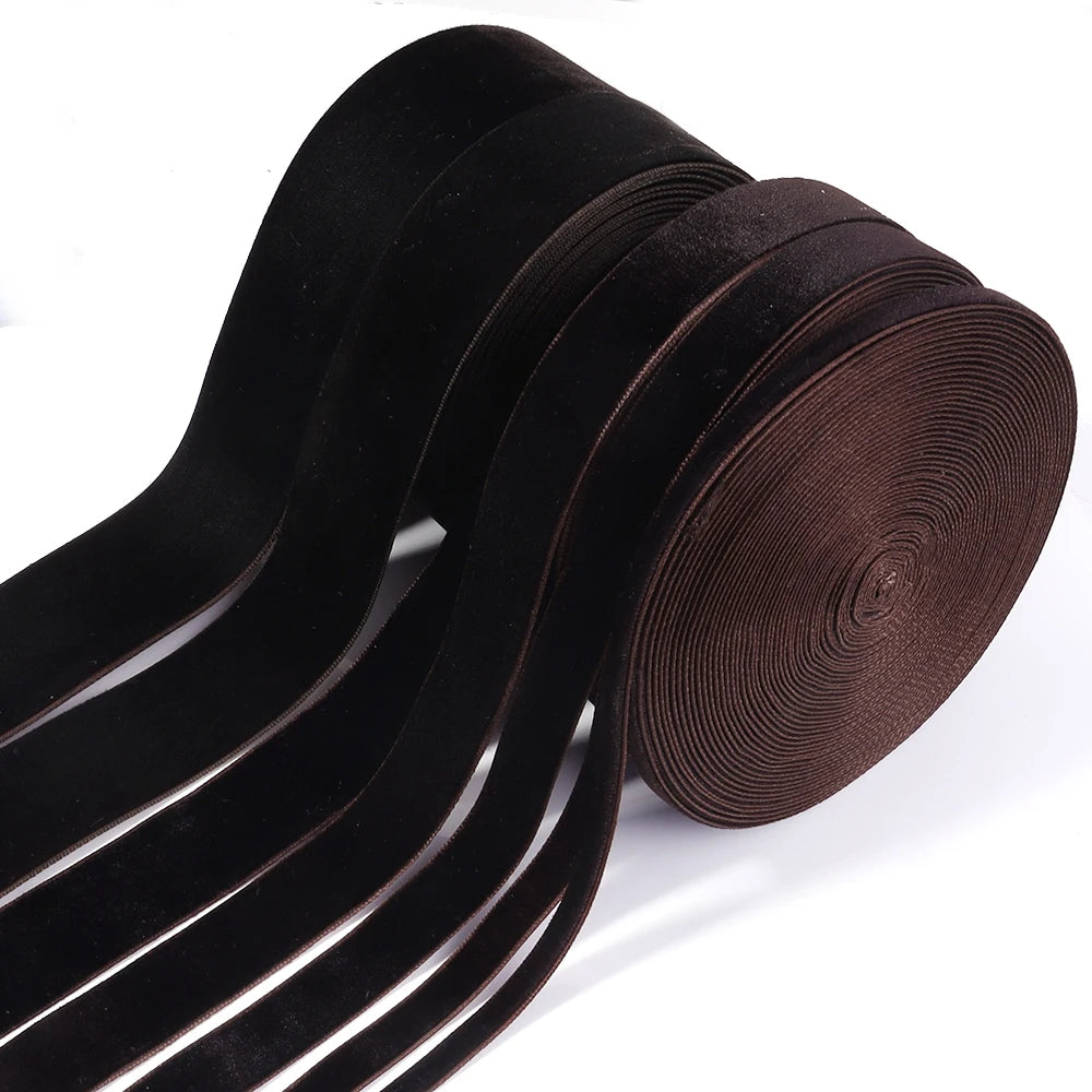 Deep Brown Velvet Ribbon 5/10 Yards – DIY Crafts & Wrapping Velvet Craft Ribbon PLUSH