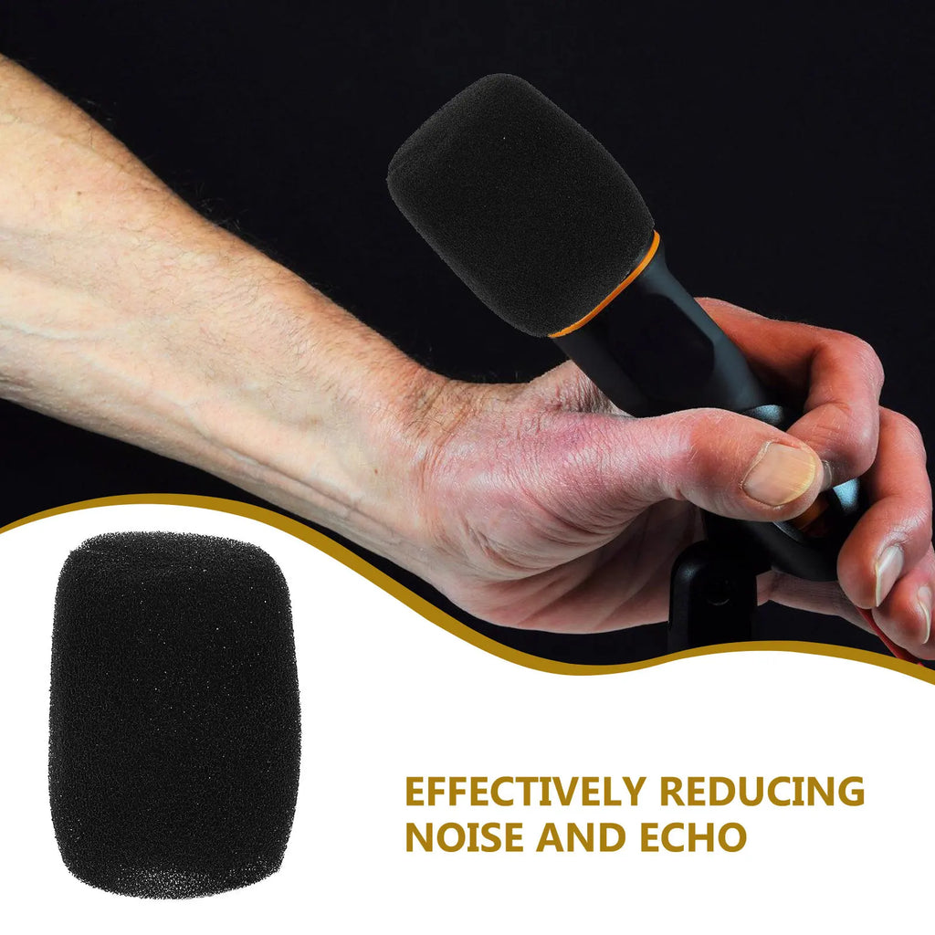 12-Pack Mic Foam Windscreen Covers – Universal Pop Filter Microphone Accessory PLUSH