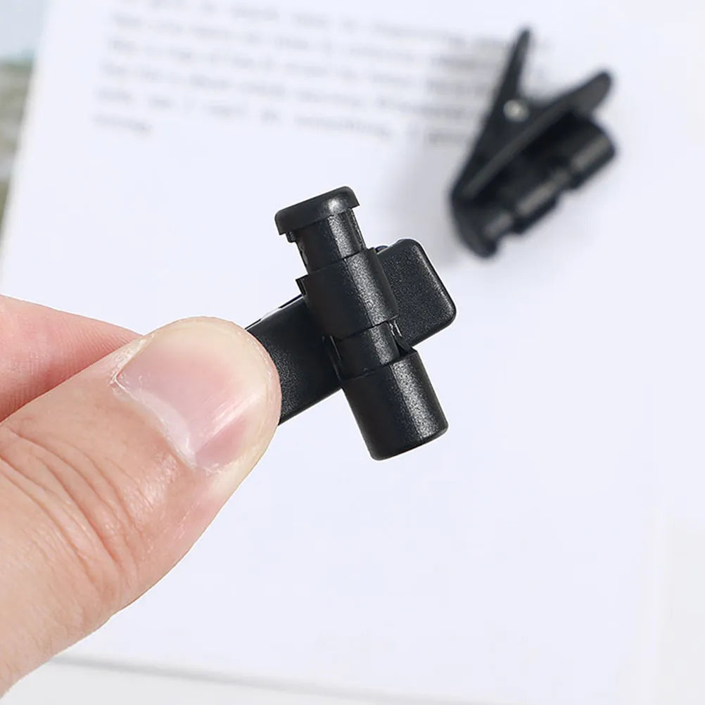 2-Pack Rotating Earphone Cable Clips | Earbud Cord Organizer Earphone Cable Clip PLUSH