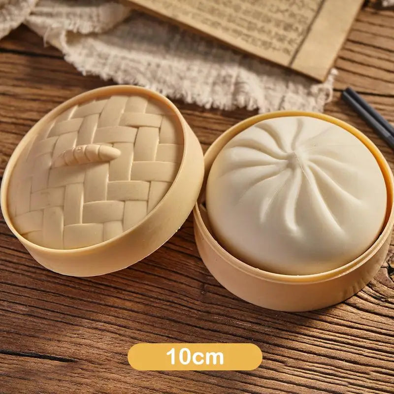 Steamed Bun Squishy Fidget Toy – Soft Squeeze Ball for Kids Squishy Fidget Toy PLUSH 10cm