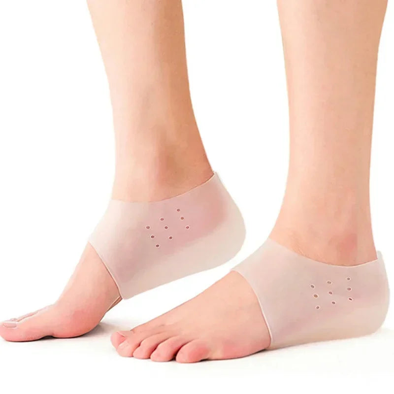 5CM Height Increase Silicone Gel Heel Pads & Arch Support Insoles Heel Lift Insoles PLUSH