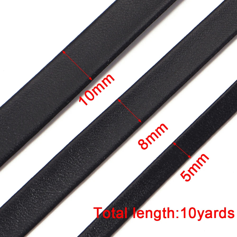 10 Yards Foldable PU Leather Cord Trim Binding Tape – DIY Craft Leather Craft Trim PLUSH