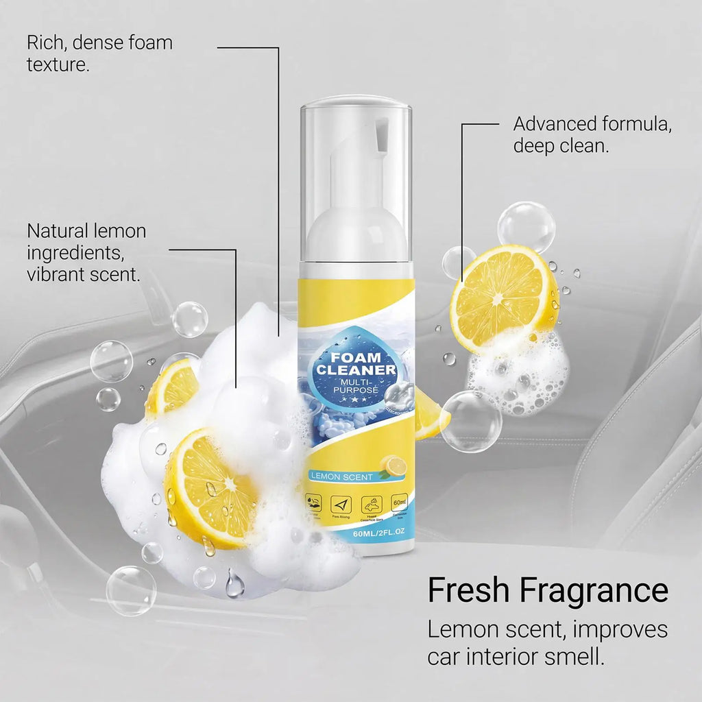 60ml Car Foam Cleaner Spray – Multi-Surface Interior Cleaner Car Foam Cleaner PLUSH