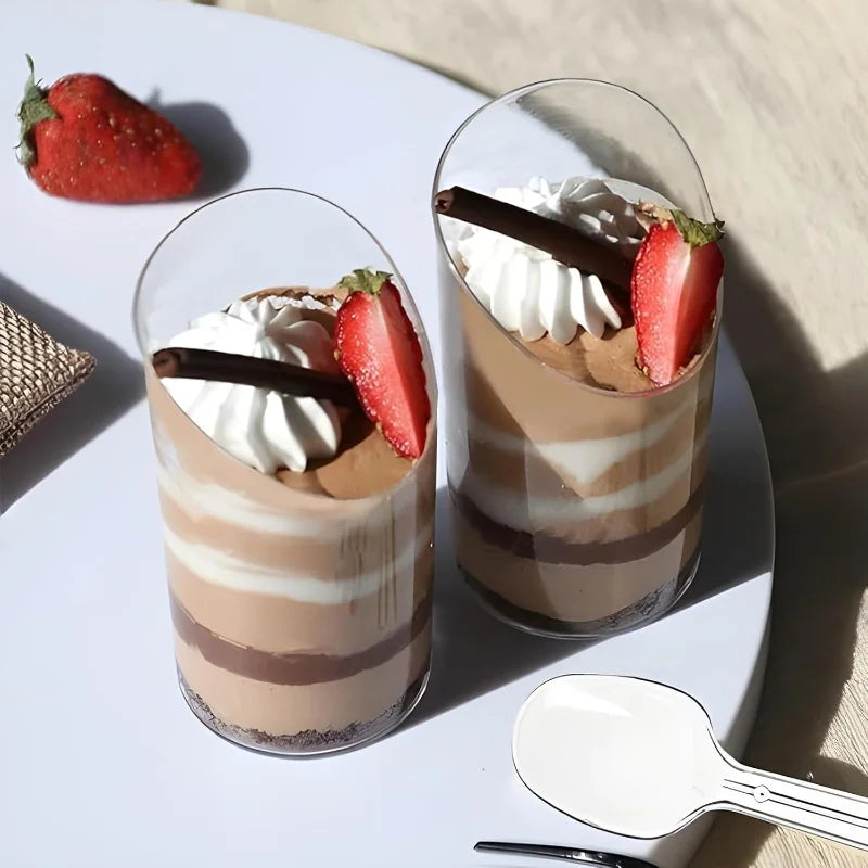 Clear Plastic Disposable Dessert Cups 80ml – 10/20/40 Pack Disposable Dessert Cups PLUSH