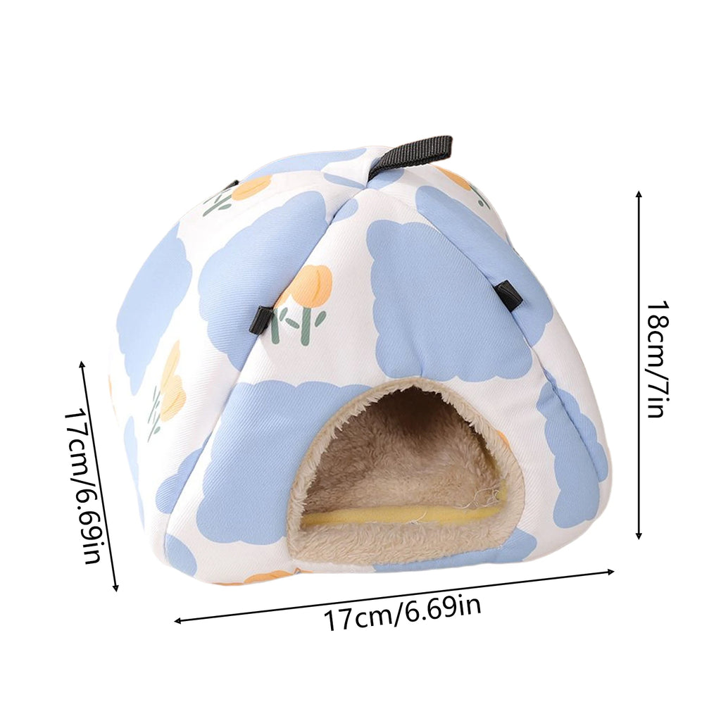 Cozy Plush Hamster House – Warm Small Animal Nest & Bed Small Animal Nest PLUSH Blue