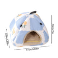 Cozy Plush Hamster House – Warm Small Animal Nest & Bed Small Animal Nest PLUSH Blue