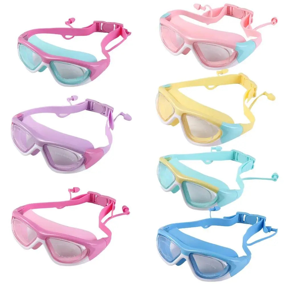 Kids Anti-Fog Waterproof Silicone Swim Goggles Ages 3–14 Kids Swim Goggles PLUSH